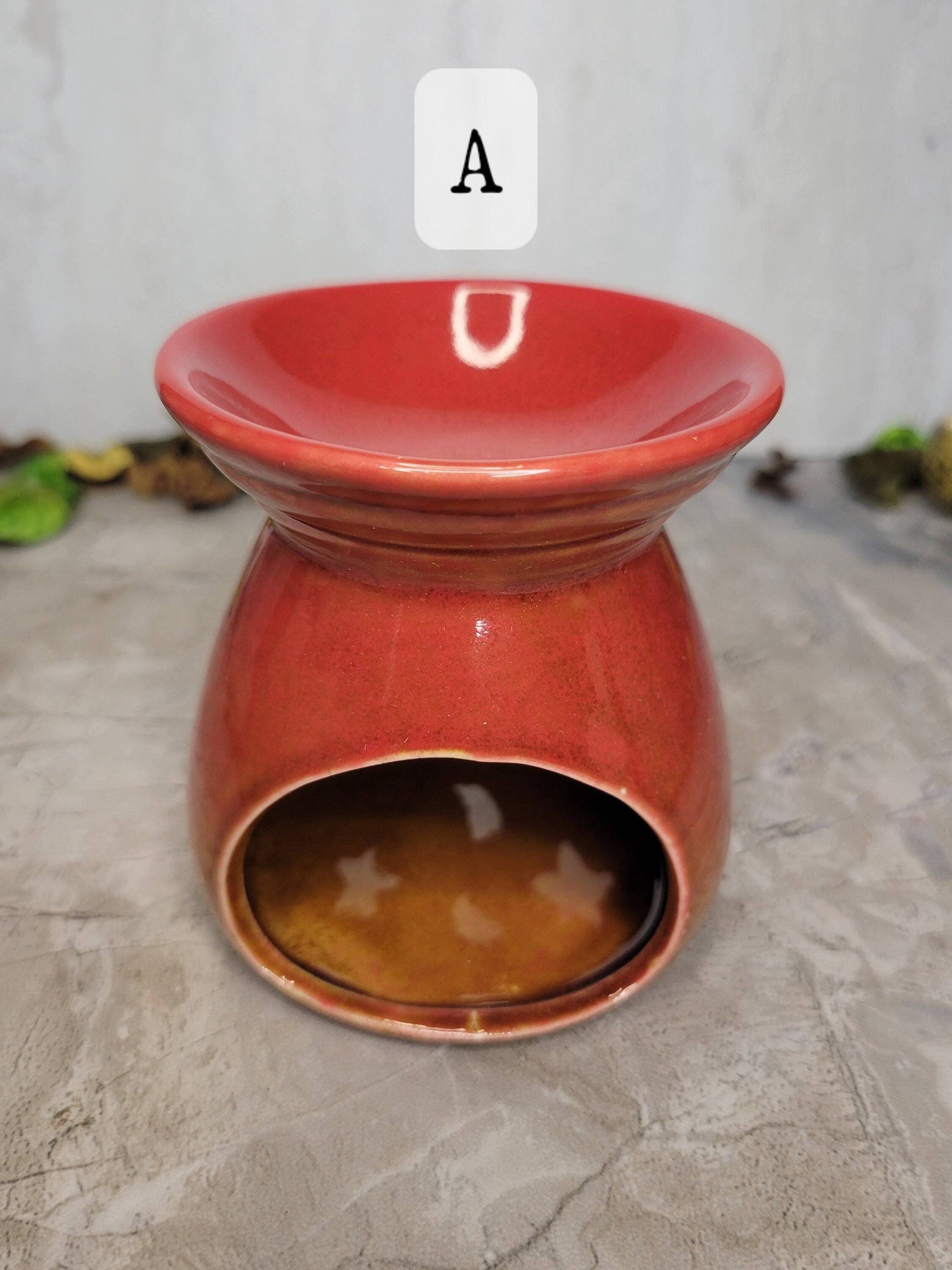 Moon and Stars oil burner, Wax Warmer, Metaphysical décor