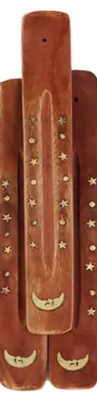 Wooden Incense Ash Catchers - Assorted Brass