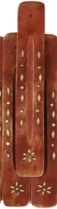 Wooden Incense Ash Catchers - Assorted Brass