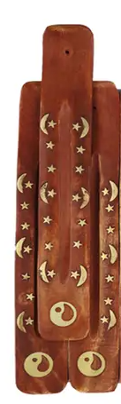 Wooden Incense Ash Catchers - Assorted Brass